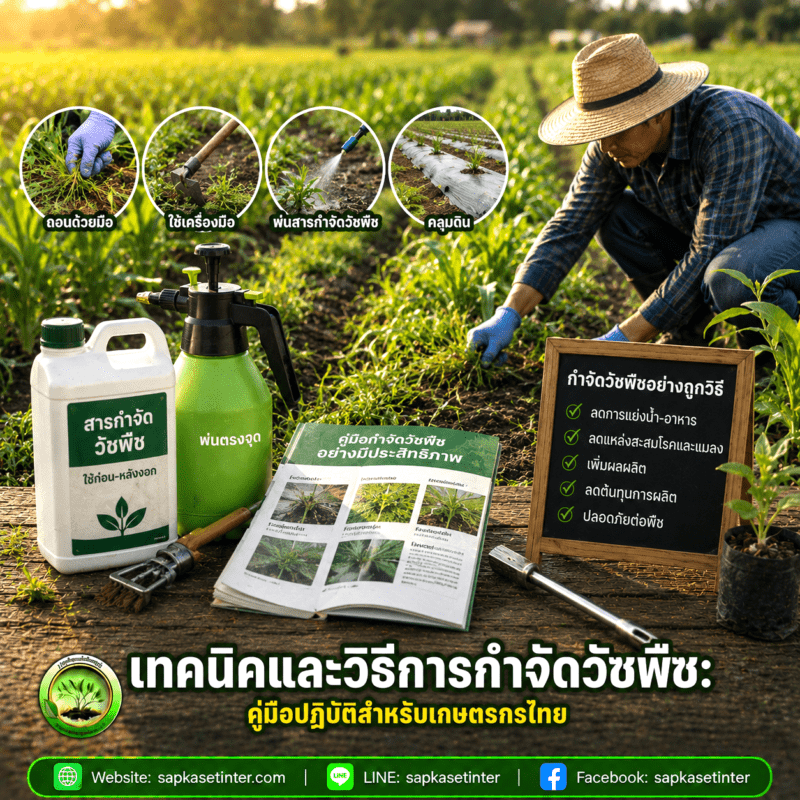 เทคนิคและวิธีการกำจัดวัชพืช