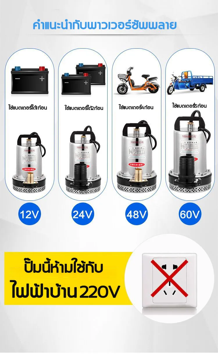 ปั๊มจุ่ม 24V