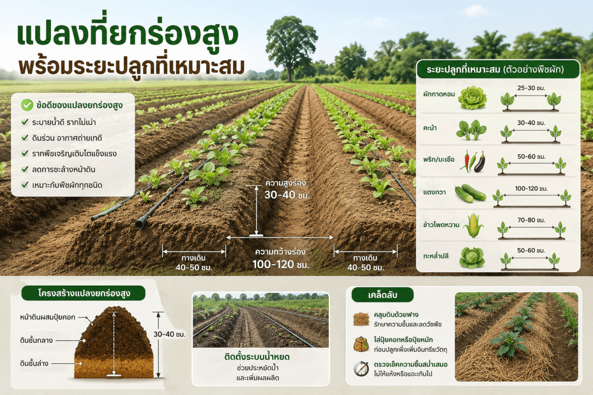 แปลงปลูกพืชยกสูง
