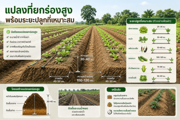 แปลงปลูกพืชยกสูง