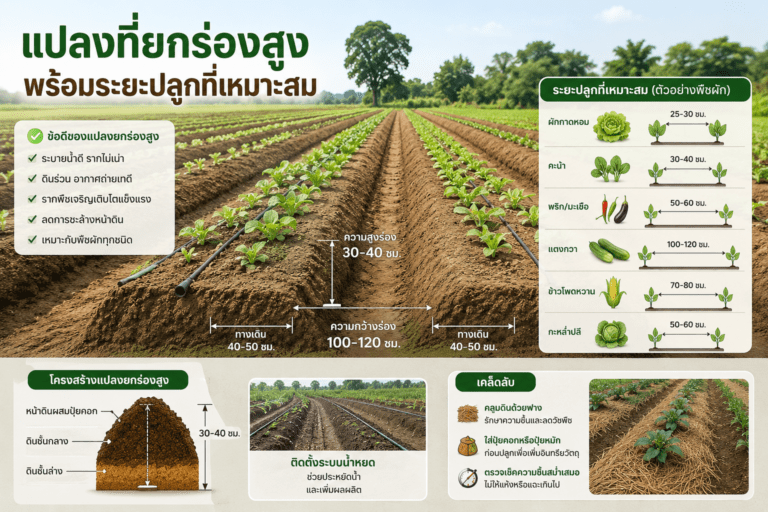 แปลงปลูกพืชยกสูง