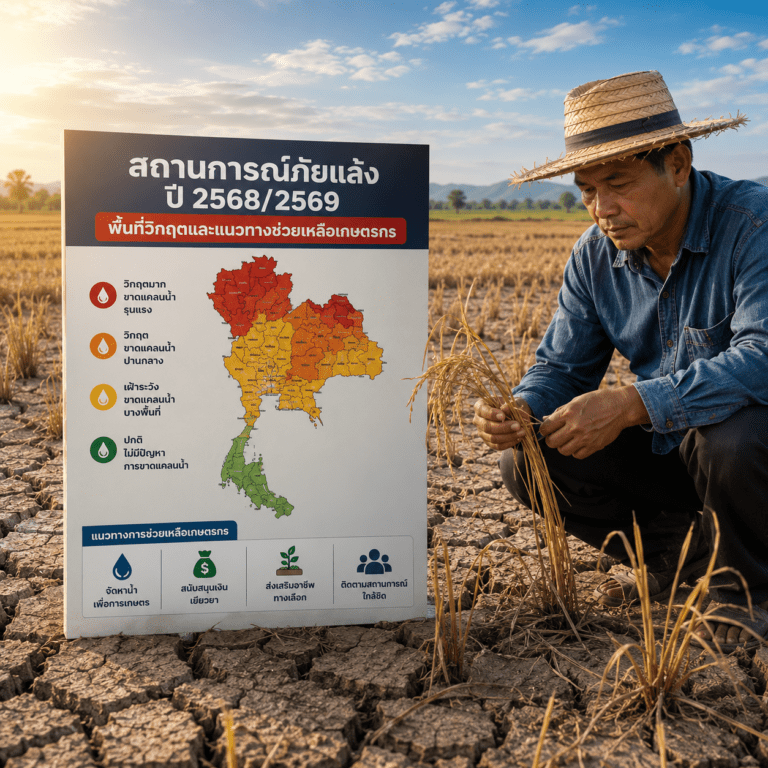 ภัยแล้งปี 2568/69 พื้นที่ไหนวิกฤต เกษตรกรขอความช่วยเหลืออย่างไร