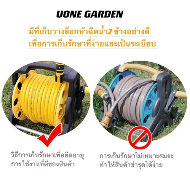 ชุดสายยางรดน้ำม้วนเก็บอัตโนมัติ