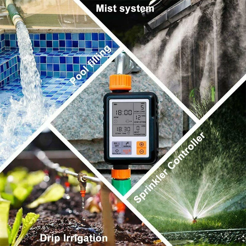 เครื่องรดน้ำอัตโนมัติ ตั้งเวลา LCD Water Timer ระบบดิจิตอล - Image 7