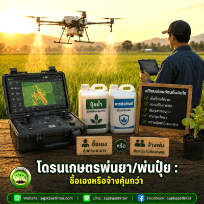 โดรนพ่นยา พ่นปุ๋ย