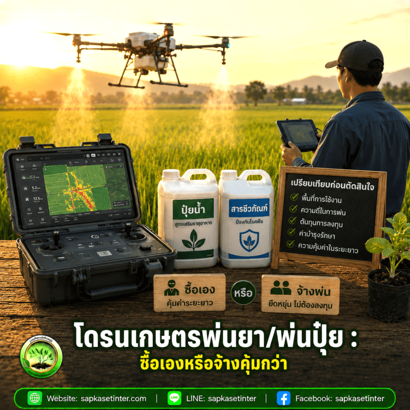 โดรนพ่นยา พ่นปุ๋ย