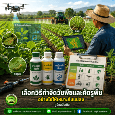 วิธีกำจัดวัชพืชและศัตรูพืช