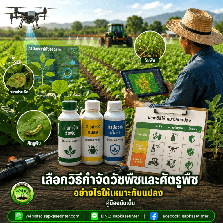 วิธีกำจัดวัชพืชและศัตรูพืช