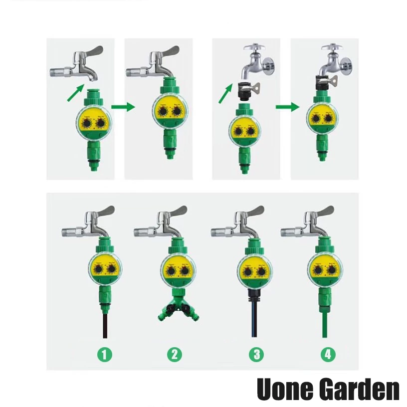 เครื่องตั้งเวลารดน้ำอัตโนมัติ Uone Garden ระบบอนาล็อก ตั้งความถี่และระยะเวลาได้อิสระ ประหยัดน้ำ - Image 5