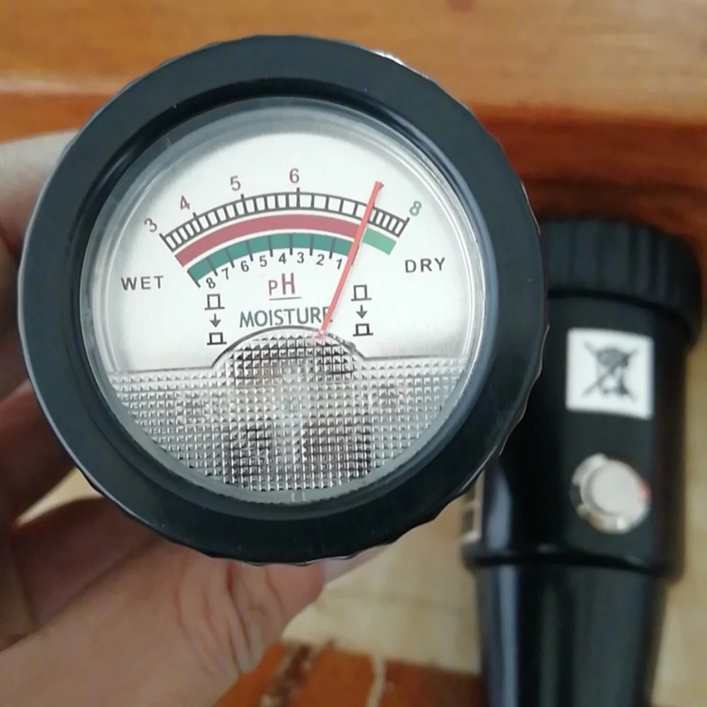 เครื่องวัดค่า pH และความชื้นดิน VT-05 หน้าปัดอนาล็อก ไม่ใช้แบตเตอรี่ - Image 6